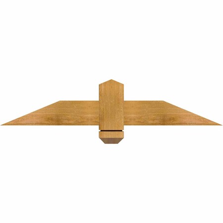 Ekena Millwork Eugene Rough Sawn Timber Gable Bracket, Western Red Cedar, 36"W x 7"H x 2"D x 4"F, 5/12 Pitch GBW036X07X0204EUG00RWR